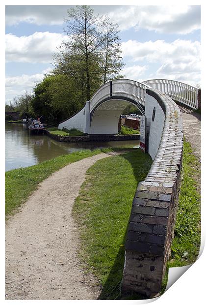 Iron Bridge at Braunston Locks #2 Print by Bill Simpson