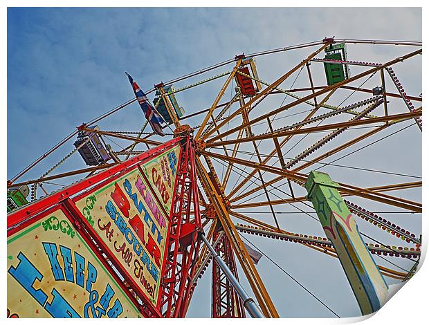 Ferris Wheel All the Fun of the Fair Print by Bill Simpson