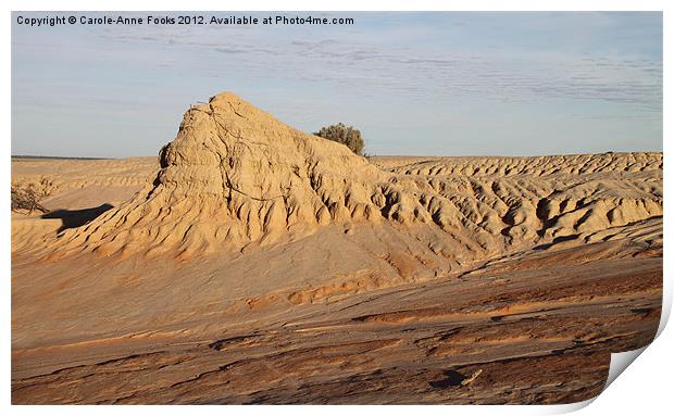 After sunrise at Mungo Print by Carole-Anne Fooks