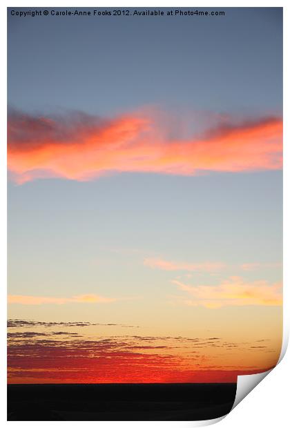 Before Sun-up at Mungo Print by Carole-Anne Fooks