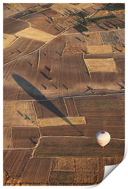 Hot Air Ballooning over Goreme Print by Carole-Anne Fooks