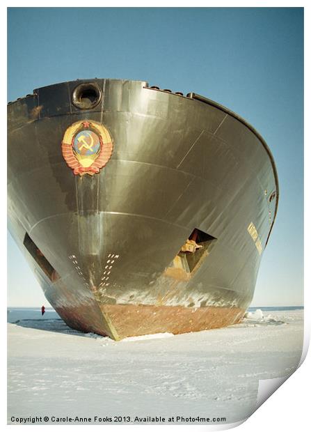 Kapitan Klebnikov Icebreaker Print by Carole-Anne Fooks