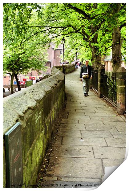 Chester City Walls Print by Carole-Anne Fooks