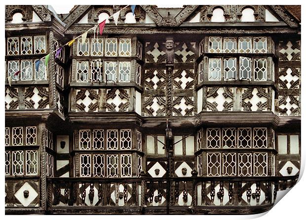 Tudor Architecture Ludlow Print by Carole-Anne Fooks