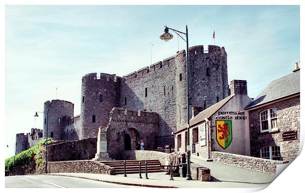 Pembroke Castle Pembroke-shire Wales Print by Carole-Anne Fooks