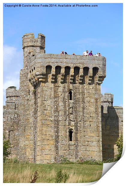  Bodiam Castle Print by Carole-Anne Fooks