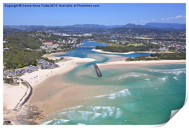   Gold Coast Aerial Print by Carole-Anne Fooks
