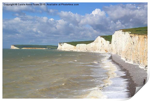    Seven Sisters From Birling Gap   Print by Carole-Anne Fooks