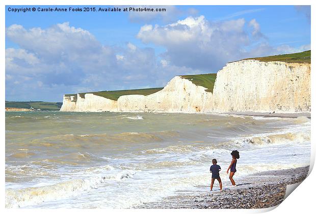   Seven Sisters From Birling Gap   Print by Carole-Anne Fooks