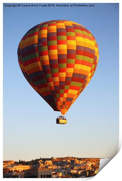  Ballooning Over Goreme Print by Carole-Anne Fooks