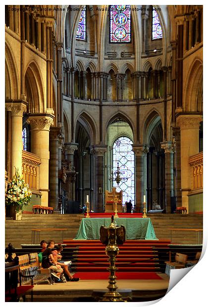  The High Altar and Apse Canterbury Cathedral Print by Carole-Anne Fooks