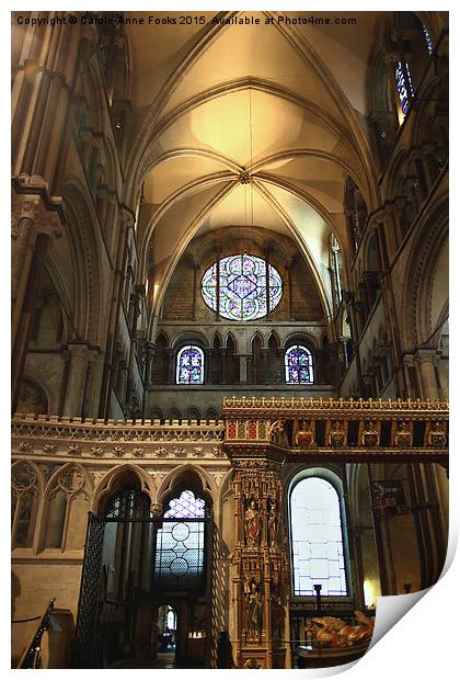  Canterbury Cathedral, Kent Print by Carole-Anne Fooks