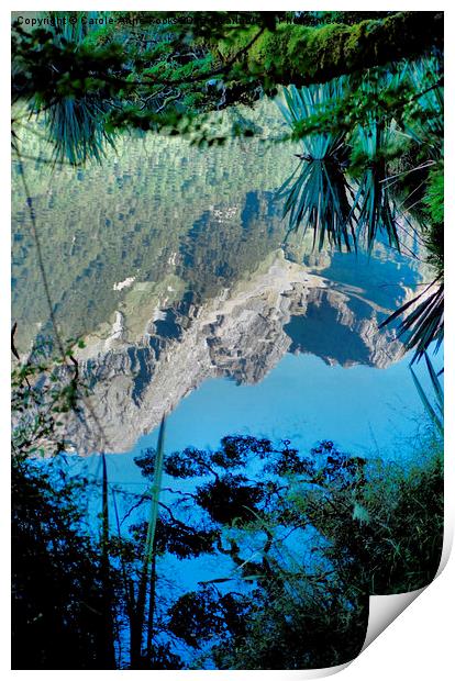  Mirror Lakes #1, New Zealand Print by Carole-Anne Fooks