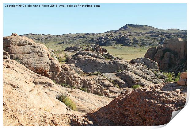  Gobi Desert Mongolia Print by Carole-Anne Fooks