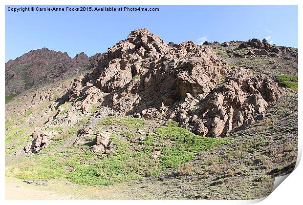   Southern Gobi Mongolia Print by Carole-Anne Fooks