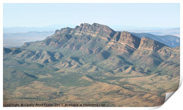 Wilpena Pound, Southern Flinders Ranges Print by Carole-Anne Fooks