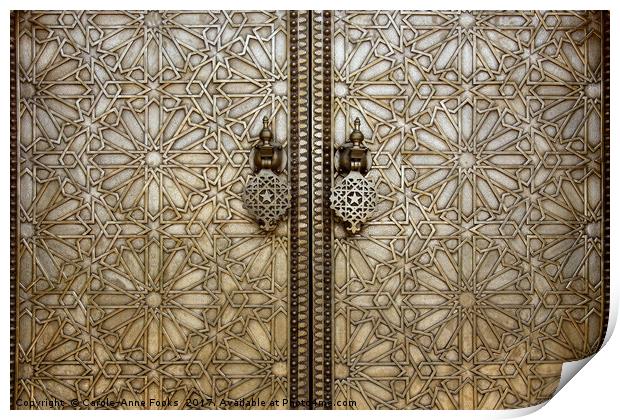 Doors of Beauty, Fes, Morocco Print by Carole-Anne Fooks