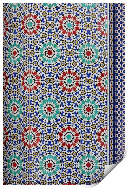 Doors of Beauty, Fes, Morocco Print by Carole-Anne Fooks