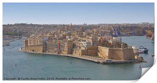 Valletta, Malta. Print by Carole-Anne Fooks