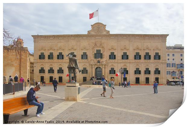 Valletta, Malta Print by Carole-Anne Fooks