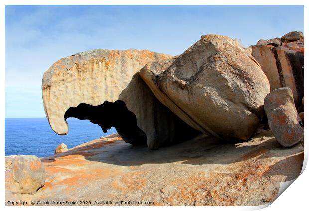 Remarkable Rocks Print by Carole-Anne Fooks