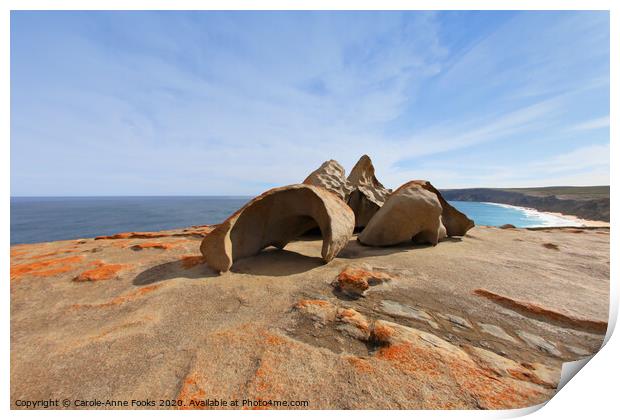 Remarkable Rocks Print by Carole-Anne Fooks