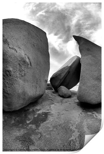 Remarkable Rocks Print by Carole-Anne Fooks
