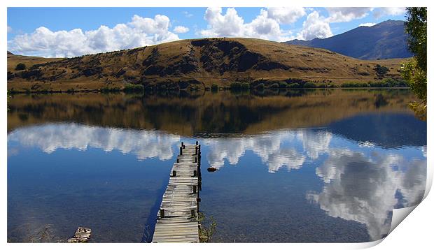 Clouds in the Lake Print by Richard Ashton