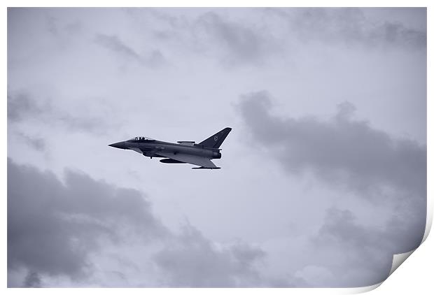 euro fighter jet typhoon Print by lee drage