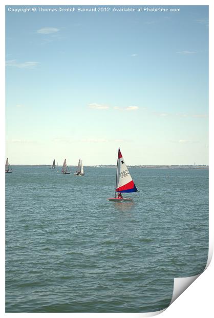 Great Ocean Sailing Print by Thomas Dentith Barnard