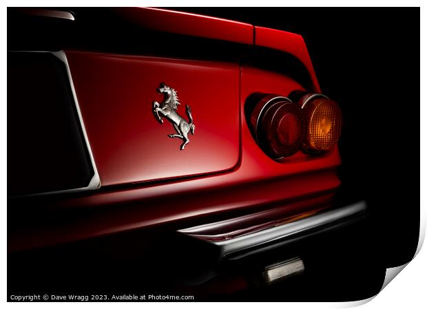 Ferrari Daytona Print by Dave Wragg