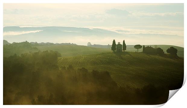  Tuscan chapel  Print by Dave Wragg