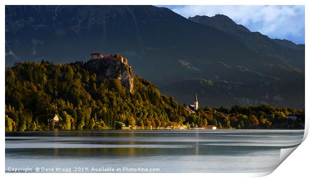 Autumn in Bled  Print by Dave Wragg