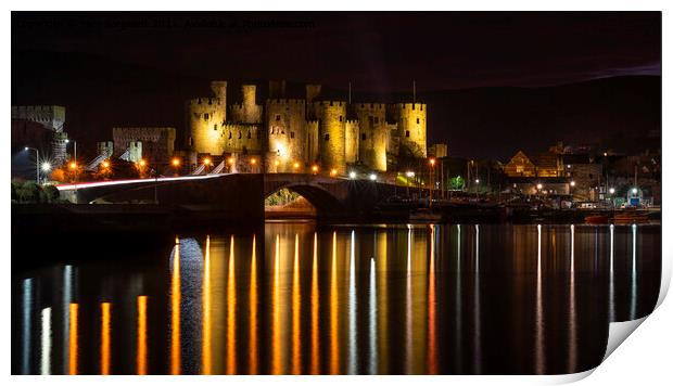 Conwy Castle Print by Pam Sargeant