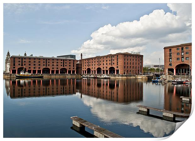 Albert Dock, Liverpool Print by Pam Sargeant