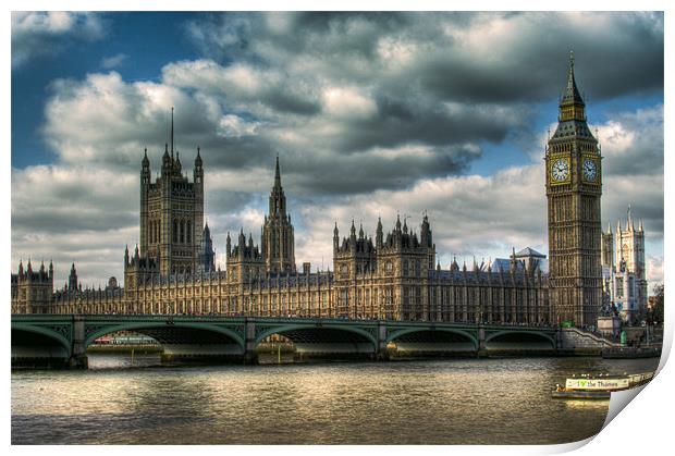 Westminster Abbey Print by Andrew Holland