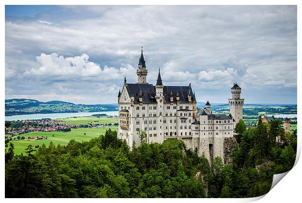 Neuschwanstein Castle Print by Michelle PREVOT