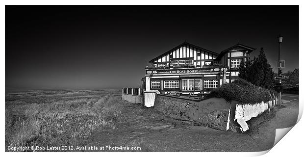 The Boathouse, Parkgate. Print by Rob Lester