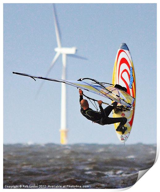 Wind power Print by Rob Lester