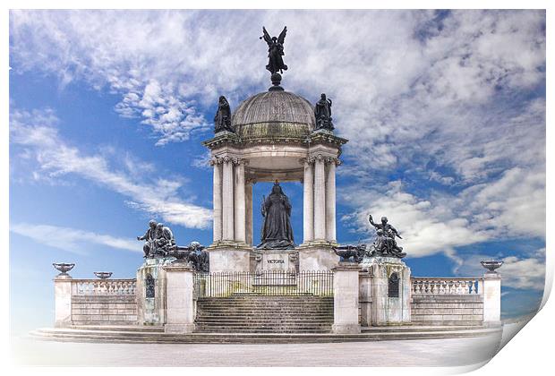 Victoria monument, Liverpool Print by Rob Lester