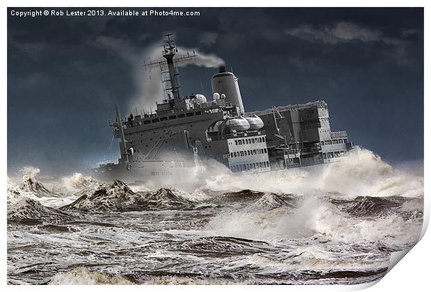RFA. Fort Austin " Facing the storm" Print by Rob Lester
