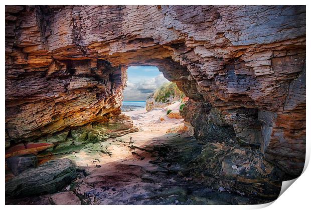 The light has colour,  on Hilbre island Print by Rob Lester