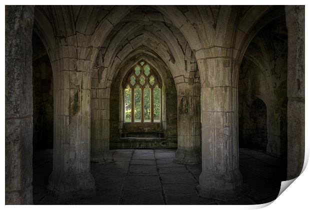 Valle Crucis Abbey HDR Print by Rob Lester
