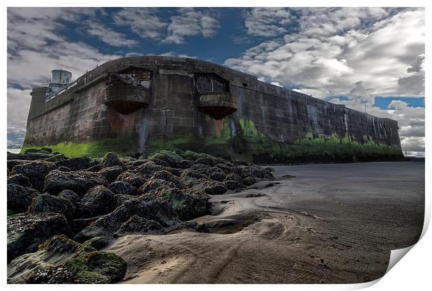  Fort Perch Rock Print by Rob Lester