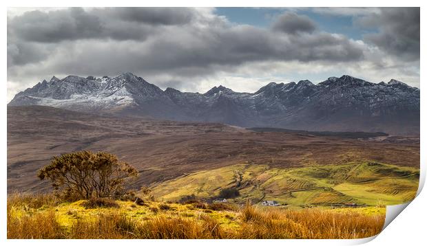 The Cuillins and the Glen Print by Rob Lester