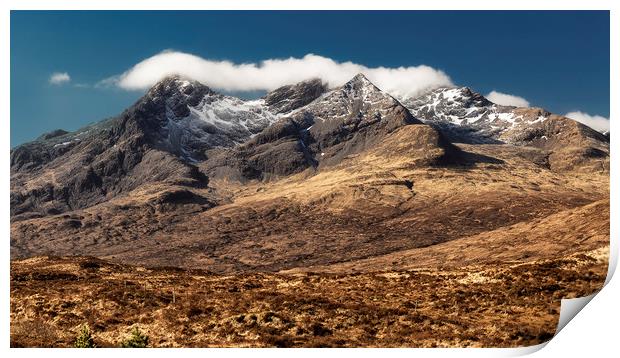 The Mighty Cuillin Print by Rob Lester