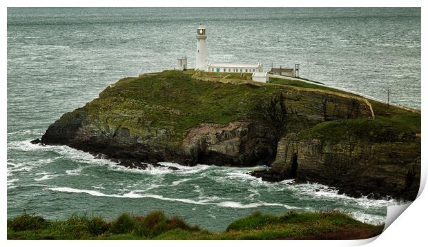 South Stack Lighthouse Print by Rob Lester