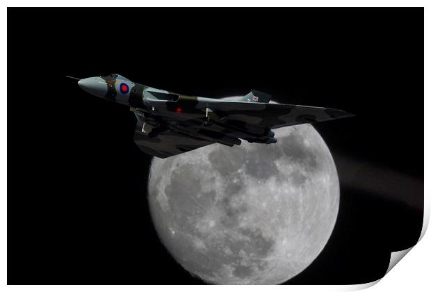 Avro Vulcan XH588 _Vulcan Moon. Print by Rob Lester