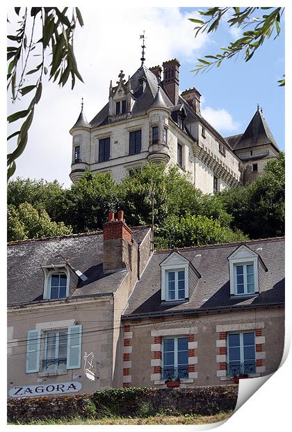 Chateau Chaumont Sur Loire Print by Mick Flynn