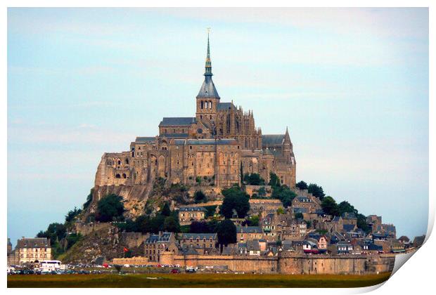 Mont Saint Michel Normandy France Print by Andy Evans Photos